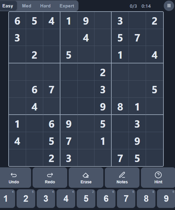Sudoku Puzzle Game